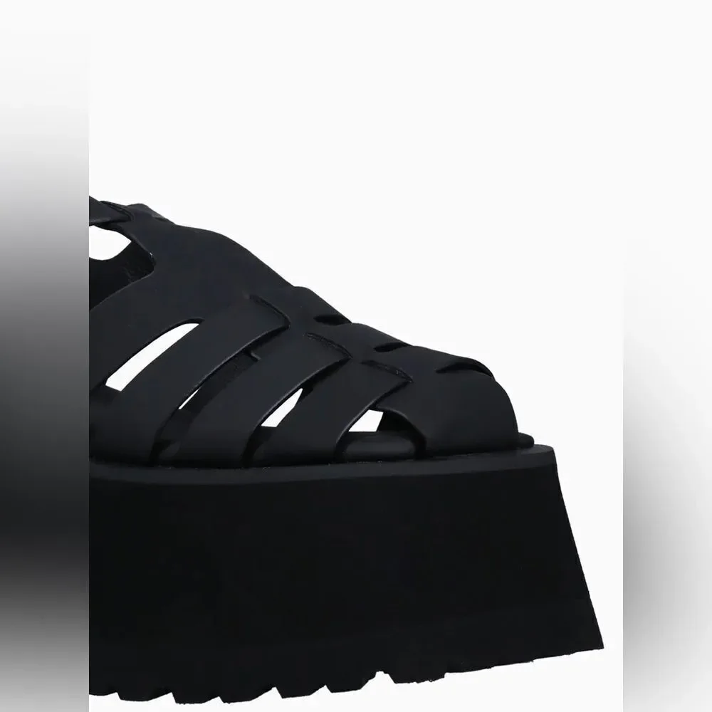 Jeffrey Campbell Poppi Black Platform Sandals